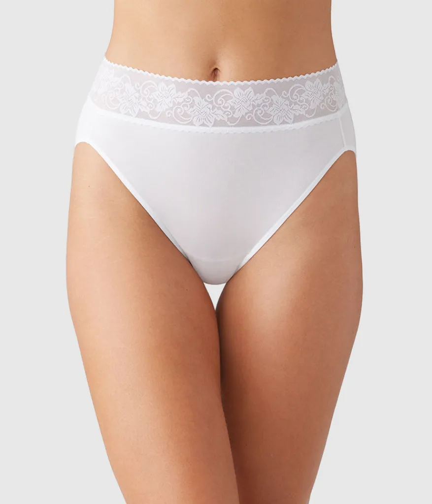 Wacoal Hi-Cut * Cofort Touch Hi-Cut White
