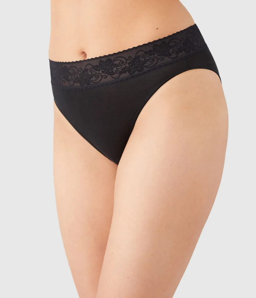 Wacoal Hi-Cut * Cofort Touch Hi-Cut Black