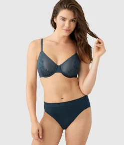 Wacoal Unlined|Seamless * Confidence Boost™ Underwire Bra Dark Slate