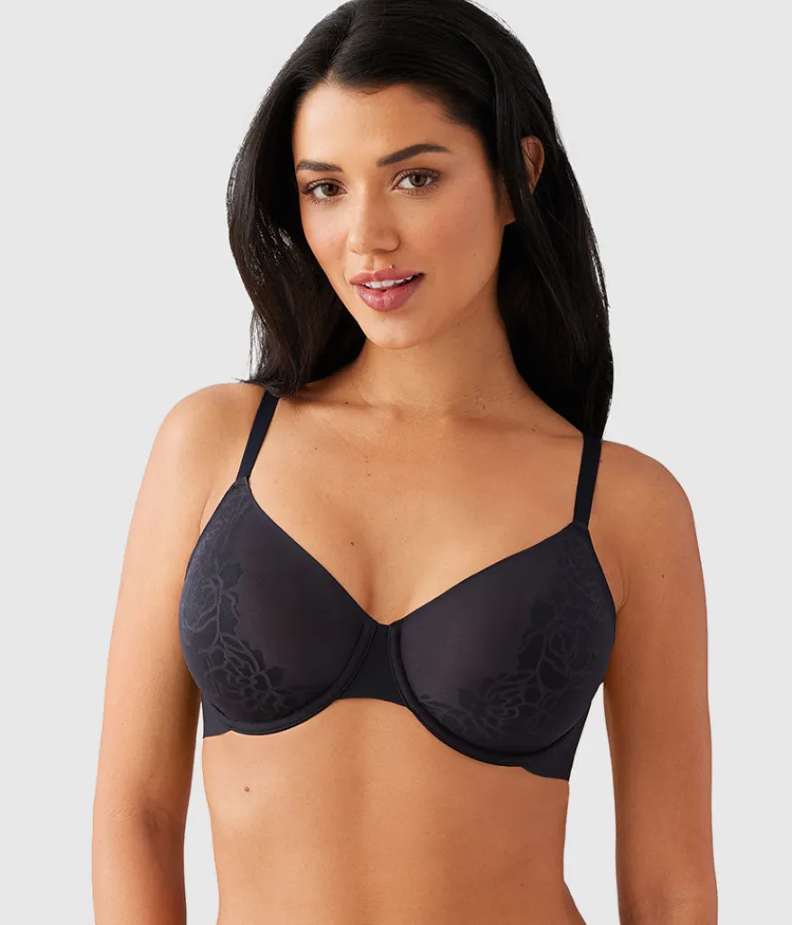 Wacoal Unlined|Seamless * Confidence Boost™ Underwire Bra Black