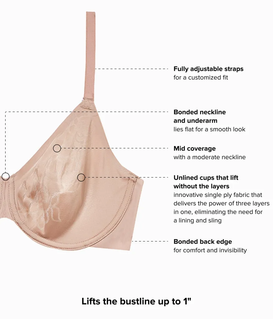 Wacoal Unlined|Seamless * Confidence Boost™ Underwire Bra Roebuck