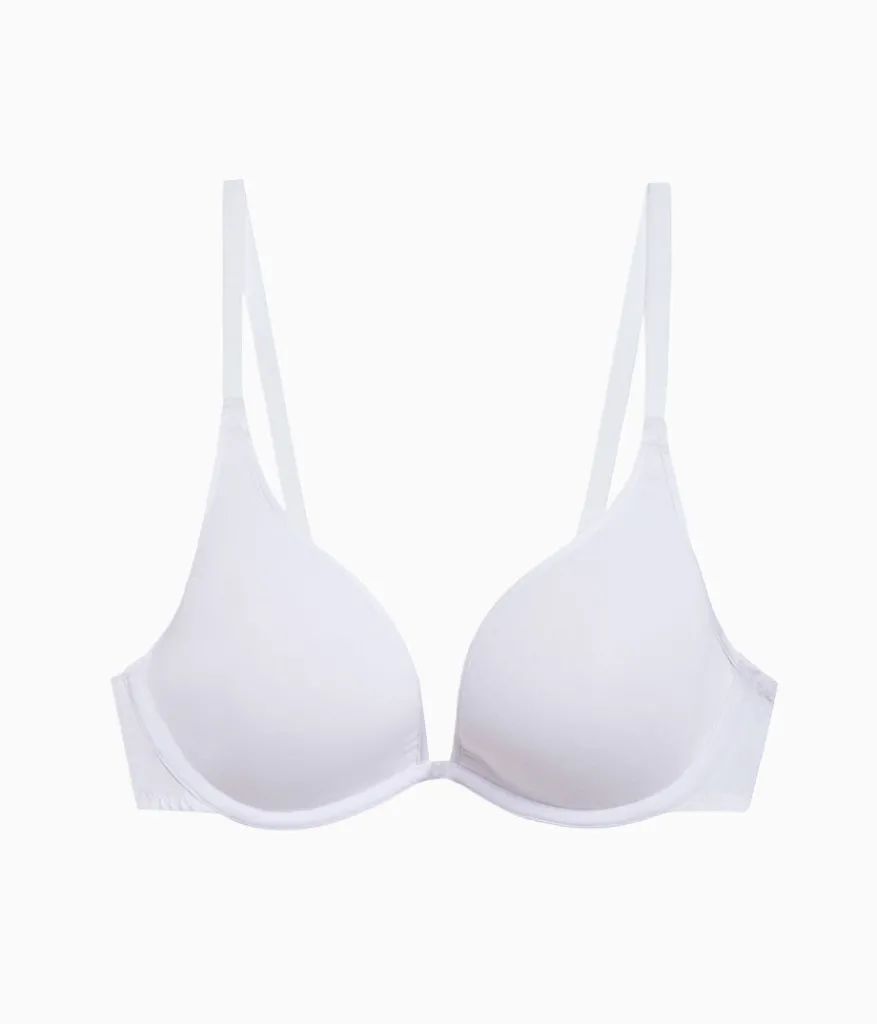 Wacoal Underwire|T-Shirt * Cotton To A Tee Plunge T-Shirt Bra White