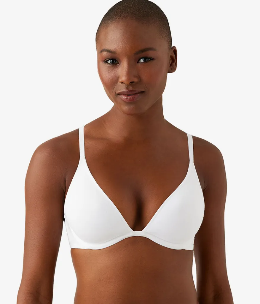 Wacoal Underwire|T-Shirt * Cotton To A Tee Plunge T-Shirt Bra White