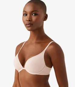 Wacoal Underwire|T-Shirt * Cotton To A Tee Plunge T-Shirt Bra Rose Smoke