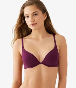 Wacoal Racerback/Convertible|T-Shirt * Cotton To A Tee Plunge T-Shirt Bra Potent Purple