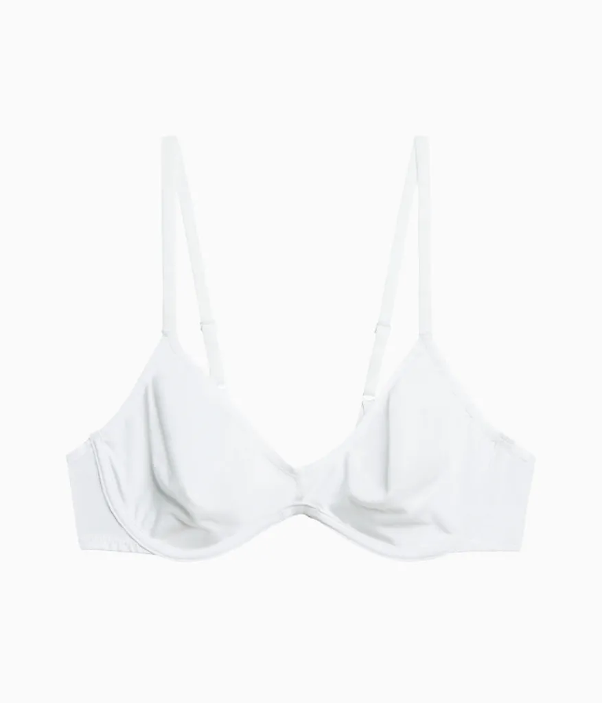 Wacoal Unlined * Cotton To A Tee Scoop Underwire Bra White