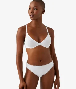 Wacoal Unlined * Cotton To A Tee Scoop Underwire Bra White
