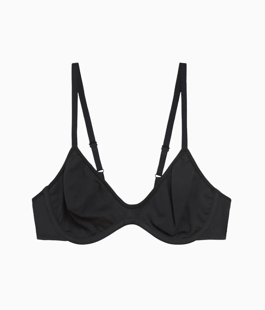 Wacoal Unlined * Cotton To A Tee Scoop Underwire Bra Night