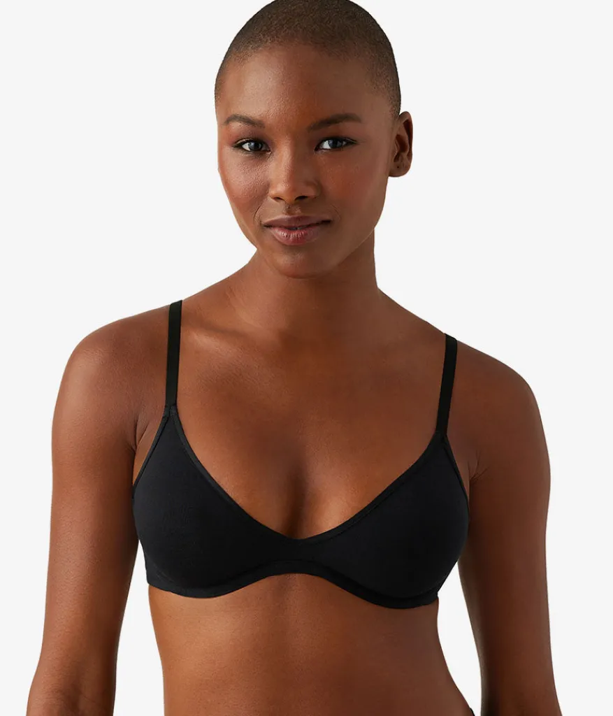 Wacoal Unlined * Cotton To A Tee Scoop Underwire Bra Night