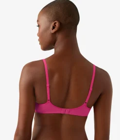Wacoal Unlined * Cotton To A Tee Scoop Underwire Bra Raspberry Sorbet