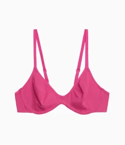Wacoal Unlined * Cotton To A Tee Scoop Underwire Bra Raspberry Sorbet