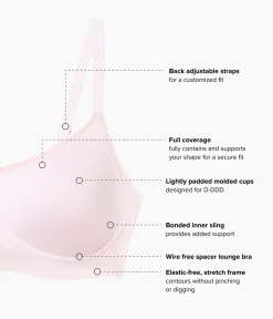 Wacoal Seamless|Bras * Eay ike unday™ Wire Free T-hirt Bra Cradle Pink