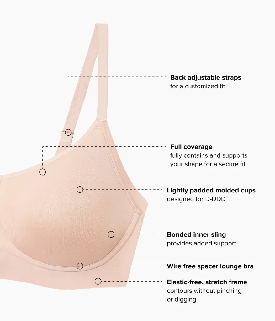 Wacoal Bras|Lounge * Eay ike unday™ Wire Free T-hirt Bra Rose Dust