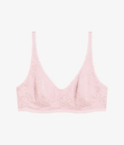 Wacoal Unlined|Lace * Effortey ace Underwire Bra Blush Pink