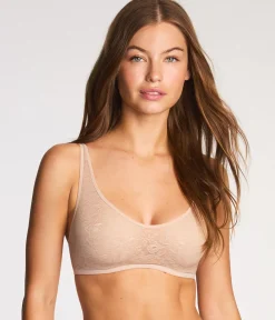 Wacoal Unlined|Lace * Effortey ace Underwire Bra Au Natural
