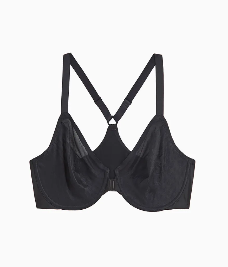 Wacoal Full Figure|Unlined * Elevated Allure Front Close Underwire Bra Black