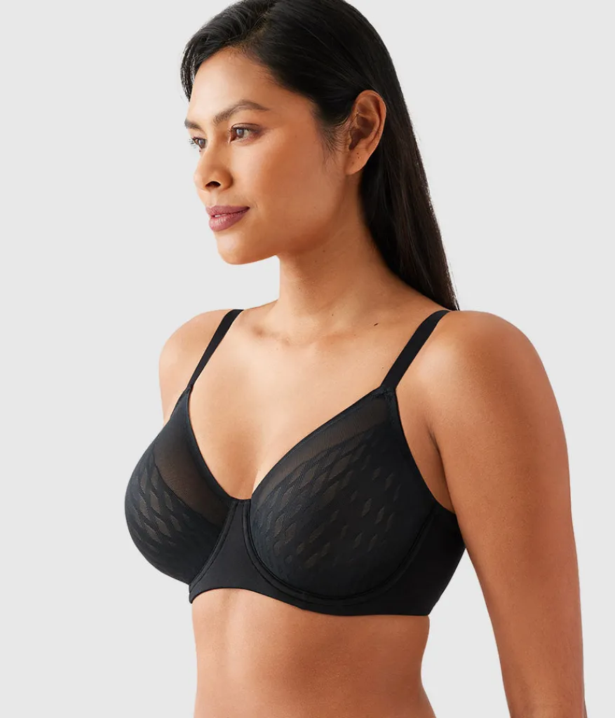 Wacoal Full Figure|Unlined * Elevated Allure Underwire Bra Black