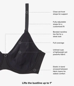 Wacoal Full Figure|Unlined * Elevated Allure Underwire Bra Black