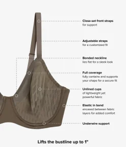 Wacoal Full Figure|Unlined * Elevated Allure Underwire Bra Bungee Cord