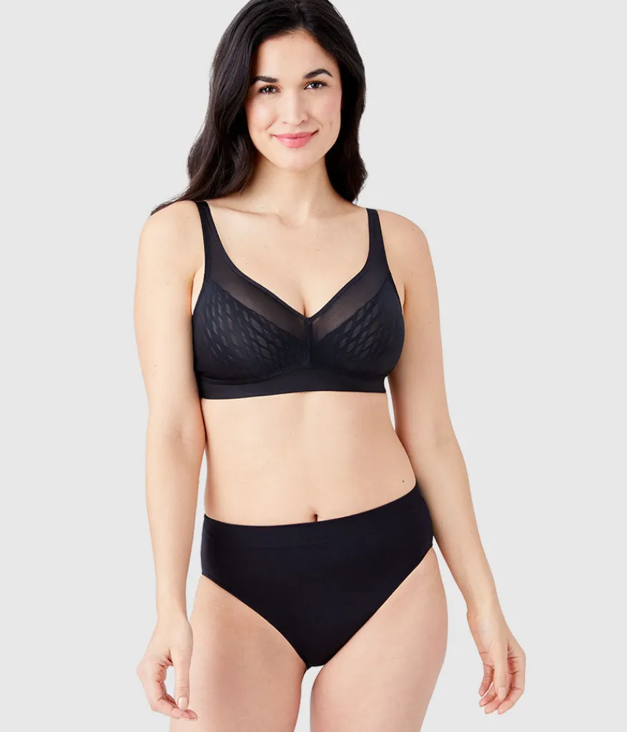 Wacoal Full Figure|Unlined * Elevated Allure Wire Free Bra Black