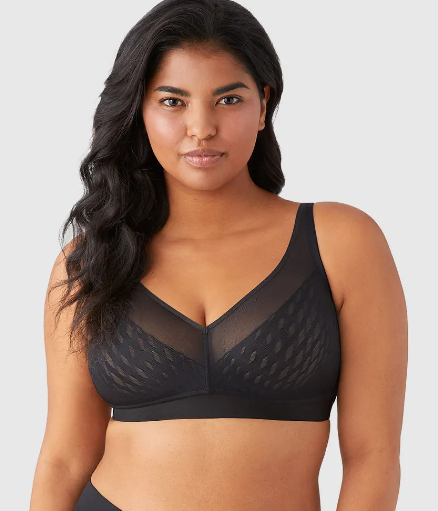 Wacoal Full Figure|Unlined * Elevated Allure Wire Free Bra Black