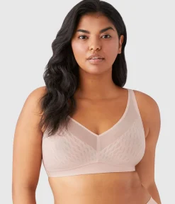 Wacoal Full Figure|Unlined * Elevated Allure Wire Free Bra Rose Dust