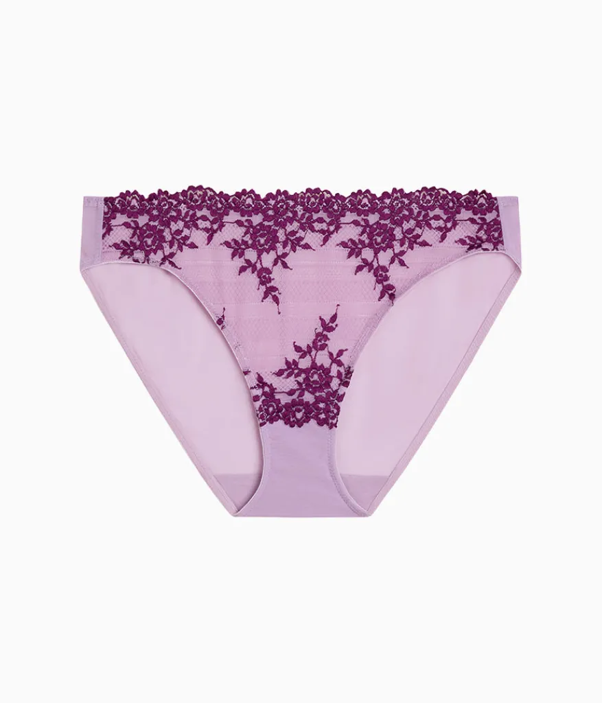Wacoal Panties|Bikini * Ebrace ace® Bikini Lavender Sage/Dark Purple