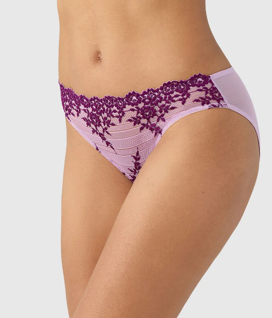 Wacoal Panties|Bikini * Ebrace ace® Bikini Lavender Sage/Dark Purple