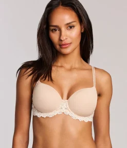 Wacoal Seamless|Lace * Embrace Lace® T-Shirt Bra Sand/Ivory