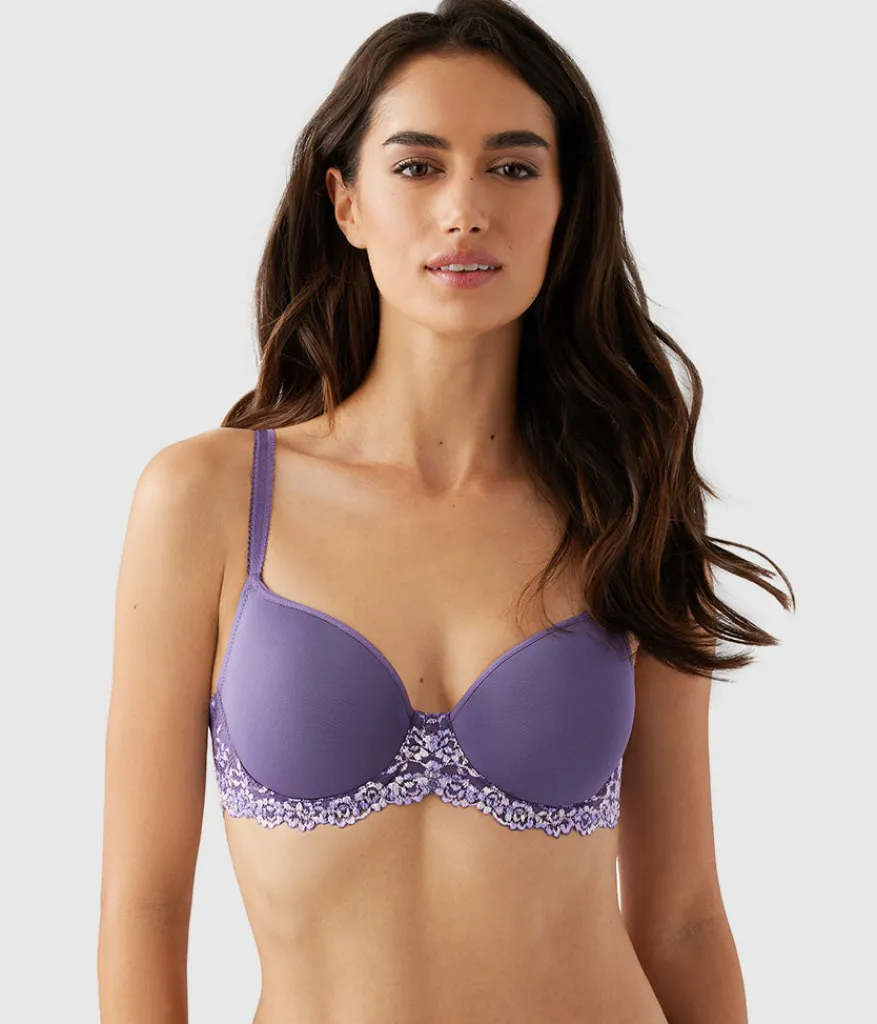Wacoal Seamless|Underwire * Embrace Lace® T-Shirt Bra Grape Compote Multi