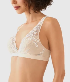 Wacoal Bralettes|Unlined * Embrace Lace® Wire Free Bralette Sand/Ivory