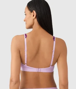 Wacoal Bralettes|Unlined * Embrace Lace® Wire Free Bralette Lavender Sage/Dark Purple
