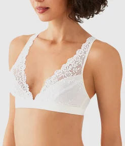 Wacoal Bralettes|Unlined * Embrace Lace® Wire Free Bralette Delicious White