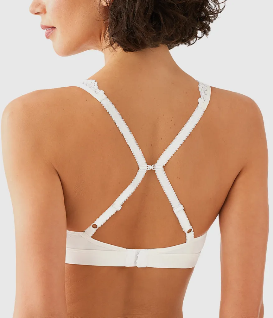 Wacoal Bralettes|Unlined * Embrace Lace® Wire Free Bralette Delicious White