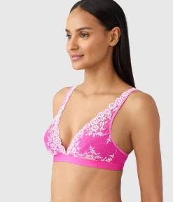 Wacoal Bralettes|Unlined * Embrace Lace® Wire Free Bralette Wild Azalea/Cradle Pink