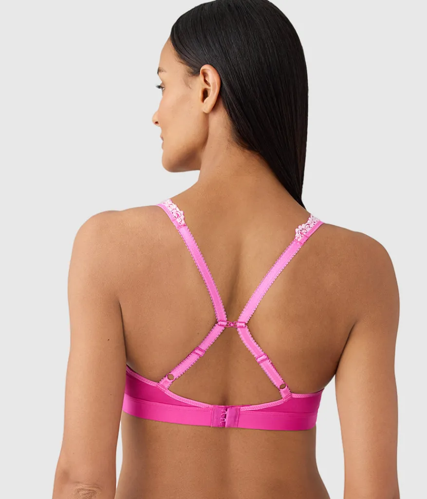 Wacoal Bralettes|Unlined * Embrace Lace® Wire Free Bralette Wild Azalea/Cradle Pink