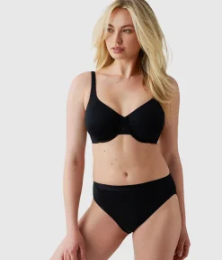 Wacoal Unlined|Racerback/Convertible * Ever Fexing™ Underwire Bra Black