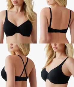 Wacoal Unlined|Racerback/Convertible * Ever Fexing™ Underwire Bra Black