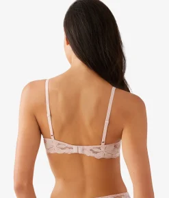 Wacoal Lace|Underwire * Feeling Famous Balconette Contour Bra Rose Smoke/White