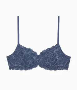 Wacoal Lace|Underwire * Feeling Famous Balconette Contour Bra Crown Blue/ Blue Glow