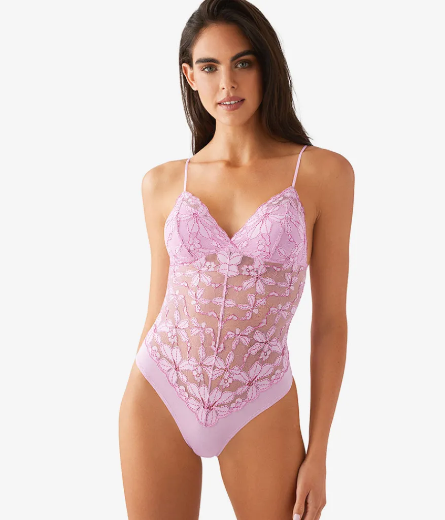 Wacoal Unlined|Chemises & Bodysuits * Feeing Faou Bodyuit Pink Lavender/Very Berry