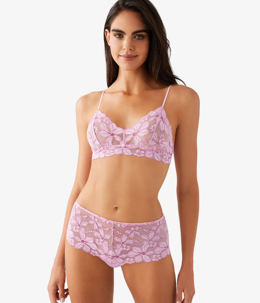 Wacoal Bralettes|Unlined * Feeing Faou Braette Pink Lavender/Very Berry