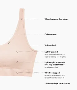 Wacoal Bralettes|Seamless * Feeing Fexibe Braette Rose Dust