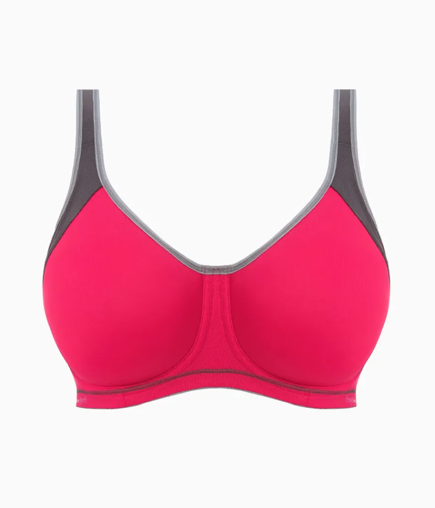 Wacoal Sport * Freya Sonic Sport Underwire Spacer Bra Hot Crimson