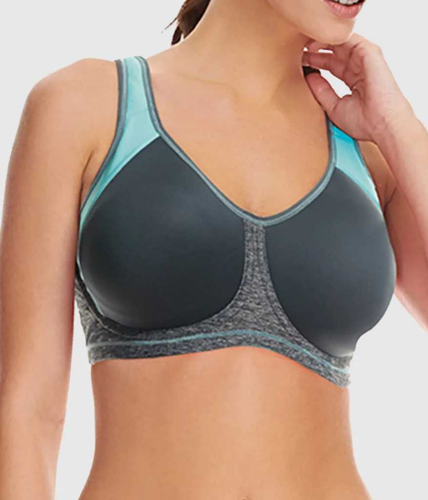 Wacoal Sport * Freya Sonic Sport Underwire Spacer Bra Carbon