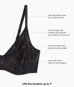 Wacoal Full Figure|Unlined * Full Bloom Underwire Bra Black