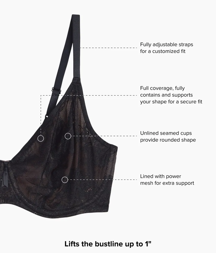 Wacoal Full Figure|Unlined * Full Bloom Underwire Bra Black
