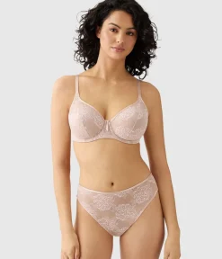 Wacoal Full Figure|Unlined * Full Bloom Underwire Bra Rose Dust