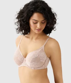 Wacoal Full Figure|Unlined * Full Bloom Underwire Bra Rose Dust