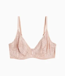 Wacoal Full Figure|Unlined * Full Bloom Underwire Bra Rose Dust